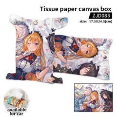 Re:Dive Cartoon Canvas Anime Tissue Box
