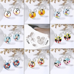 19 Styles Mickey Mouse and Donald Duck Anime Alloy Earring
