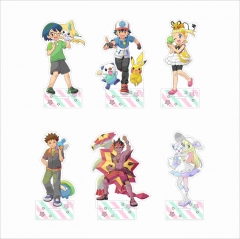 20 Styles 15CM Pokemon Cartoon Character Decoration Anime Acrylic Standing Plate