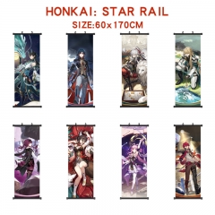 25 Styles 60*170CM Honkai: Star Rail Cartoon Wall Scroll Anime Wallscroll