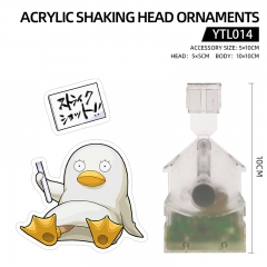 Gintama Cartoon Electric Shaking Head Anime Acrylic Standing Plate