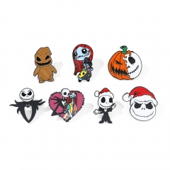 7 Styles The Nightmare Before Christmas Alloy Badge Cartoon Anime Brooch