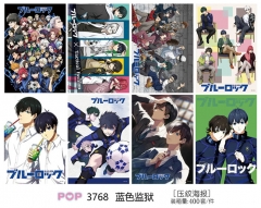 42*29CM 8PCS/SET Blue Lock Cartoon Paper Anime Posters