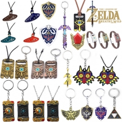 62 Styles The Legend Of Zelda Alloy Anime Keychain/Necklace/Brooch/Bracelet