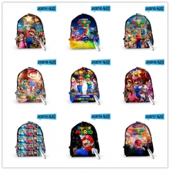 15 Styles Super Mario Bro Cartoon Anime Backpack Bag