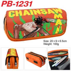 Chainsaw Man Cartoon Pencil Box Anime Pencil Bag