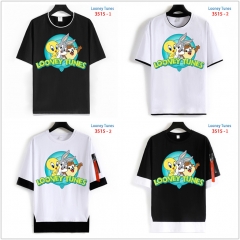 4 Styles Looney Tunes Cartoon Character Pattern Anime T Shirt