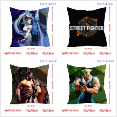 2 Sizes 5 Styles Street Fighter 6 Cartoon Pattern Decoration Anime Pillow