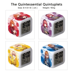 7 Styles The Quintessential Quintuplets Cartoon LED Anime Clock