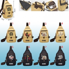 8 Styles One Piece Canvas Anime Messenger Bag