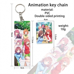 2 Styles The Quintessential Quintuplets Double-sided Cartoon Character Anime Keychain