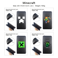 6 Styles Minecraft PU Zipper Anime Long Wallet Purse