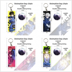 5 Styles Blue Lock Double-sided Cartoon Character Anime Keychain