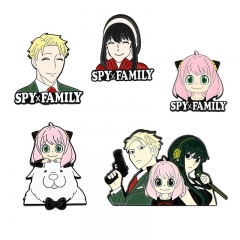 5 Styles SPY×FAMILY Cosplay Cartoon Alloy Pin Anime Brooch