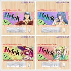(70*30*0.3CM) 4 Styles Helck Cartoon Anime Mouse Pad