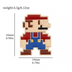 Super Mario Bro. Cos Game Cartoon Alloy Pin Anime Brooch