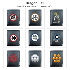 17 Styles Dragon Ball Z Cosplay PU Purse Folding Anime Short Wallet