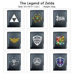 10 Styles The Legend Of Zelda Cosplay PU Purse Folding Anime Short Wallet