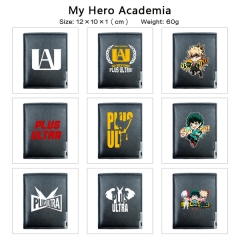10 Styles Boku No Hero Academia / My Hero Academia Cosplay PU Purse Folding Anime Short Wallet
