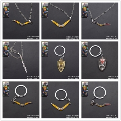 12 Styles The Legend Of Zelda Alloy Anime Necklace/Keychain