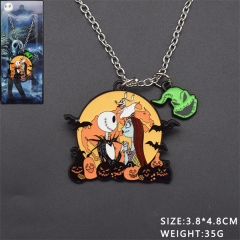 2 Styles The Nightmare Before Christmas Alloy Anime Necklace/Keychain