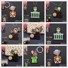 11 Styles One Piece Alloy Anime Necklace/Keychain