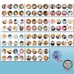 11 Styles 8PCS/SET 58MM Haikyuu Anime Badge Brooch
