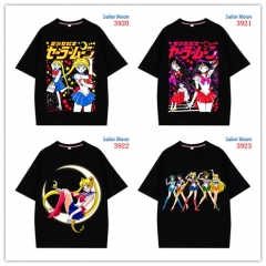 4 Styles Pretty Soldier Sailor Moon Short Sleeve Cartoon Anime T Shirt