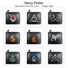 12 Styles Harry Potter Cosplay PU Purse Folding Anime Short Wallet