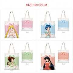 8 Styles Pretty Soldier Sailor Moon Shopping Bag Canvas Anime Handbag