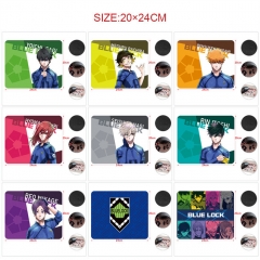 5PCS/SET 9 Styles 20*24CM Blue Lock Cartoon Pattern Anime Mouse Pad