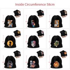 8 Styles Dragon Ball Z Cartoon Pattern Anime Knitted Hat