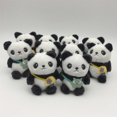 10PCS/SET 11CM Panda Anime Plush Pendant Keychain