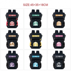 9 Styles One Piece Cartoon Pattern Anime Backpack Bag With USB Charging Cable