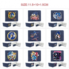 9 Styles Sonic The Hedgehog Cartoon Coin Purse Anime Wallet