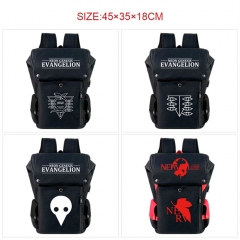 7 Styles EVA/Neon Genesis Evangelion Cartoon Pattern Anime Backpack Bag With USB Charging Cable