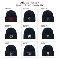 9 Styles Jujutsu Kaisen Cosplay Cartoon Decoration Anime Knitted Hat