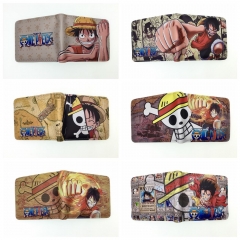 11 Styles One Piece Short Coin Purse Anime PVC Wallet