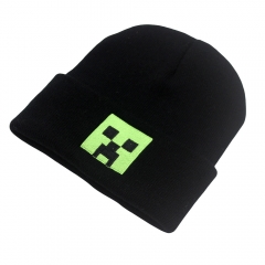 2 Colors Minecraft Cartoon Pattern Hat Anime Cap For Kids