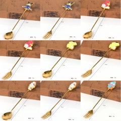 12 Styles Sanrio Hello Kitty Kuromi Cinnamoroll My Melody Pochacco Spoon/Fork Tableware