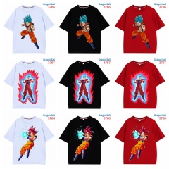 12 Styles 3 Color Dragon Ball Z Short Sleeve Cartoon Anime T Shirt