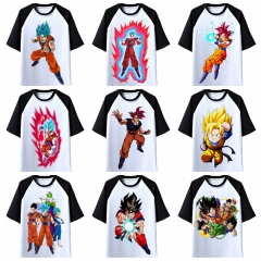 24 Styles Dragon Ball Z Short Sleeve Cartoon Anime T Shirt