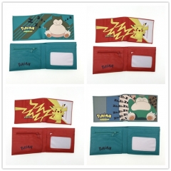 3 Styles Pokemon Pikachu Cartoon PVC Purse Anime Wallet