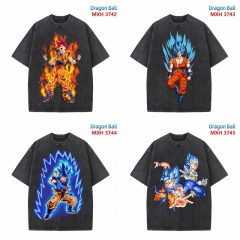13 Styles Dragon Ball Z Cartoon Color Printing Wash Water Anime T shirts