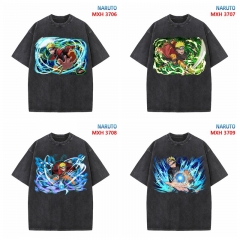 36 Styles Naruto Cartoon Color Printing Wash Water Anime T shirts