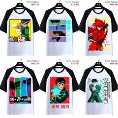 7 Styles Yu Yu Hakusho Cartoon Pattern Anime T Shirt