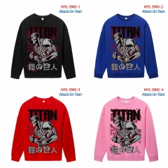 35 Styles Attack on Titan/Shingeki No Kyojin Cartoon Long Sleeve Anime Sweatshirt
