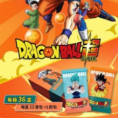 12 Styles Dragon Ball Z SSR Paper Anime Mystery Surprise Box Playing Card