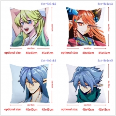 2 Sizes 8 Styles Helck Cartoon Square Anime Pillow