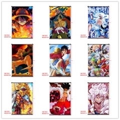 16 Styles One Piece Cartoon Wallscrolls Anime Wall Scroll